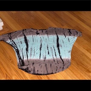 Urban X: Mocha & Mint Tie-Dye Dolman Top 1X